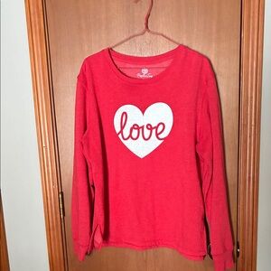 Red Heart Design Crew Neck Sweater